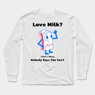 Milk Lover Funny Food Cute Long Sleeve T-Shirt